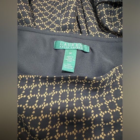 Lauren Ralph Lauren (green label) trumpet flowy skirt geometric pattern size med - Picture 9 of 11